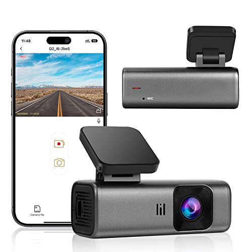 WiFi Car Dash Cam 2K 1440P with Night Vision