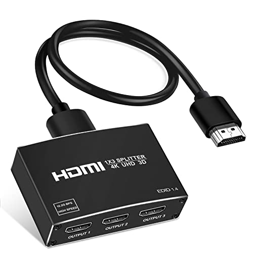 NEWCARE 4K HDMI Splitter 1 in 3 Out