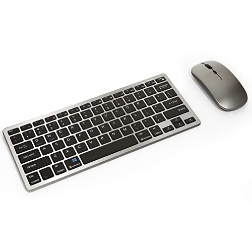 Ultra Thin Multi-Device Wireless Keyboard and Mouse Combo