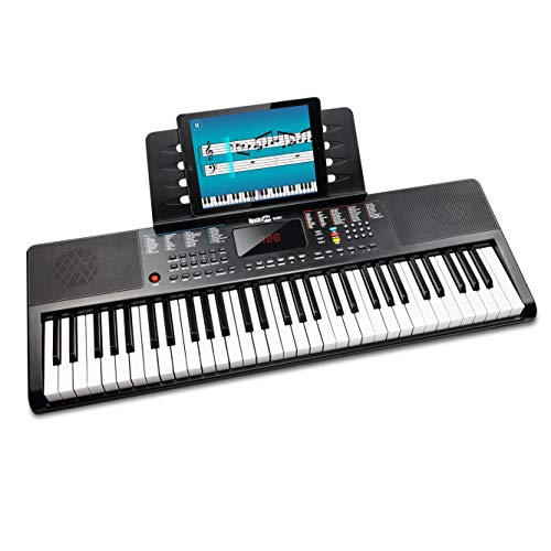 RockJam 61 Key Keyboard with Sheet Music Stand