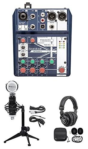 Notepad-5 Channel Podcast Mixer Bundle
