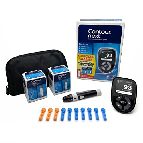 Contour Next Blood Glucose Monitoring System All-in-One Kit