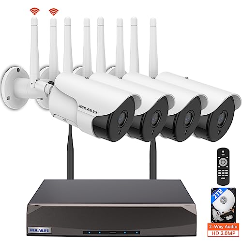 HD 3.0Megapixel Outdoor Wireless Security Camera System