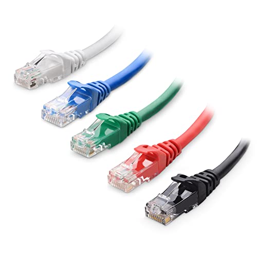 10Gbps 5-Color Combo Snagless Short Cat 6 Ethernet Cable