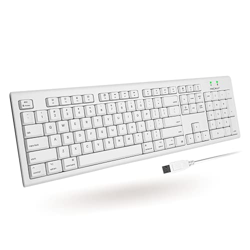Macally Full-Size USB Wired Keyboard for Mac