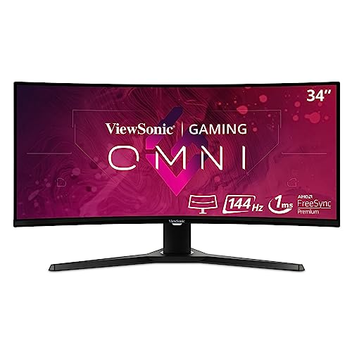 ViewSonic OMNI VX3418-2KPC 34 Inch Gaming Monitor