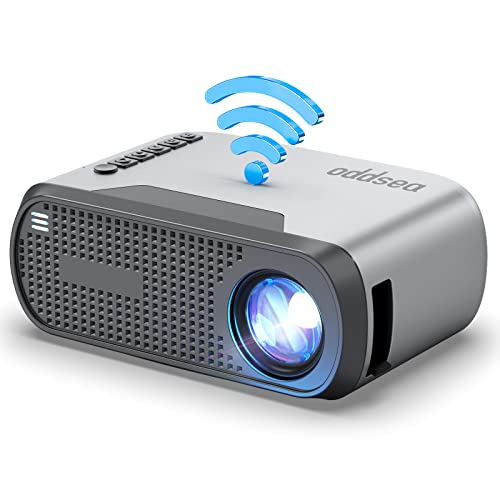 Oddsea WiFi Mini Projector for Home Theater and Outdoor Use