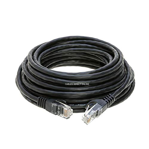 Black 75ft Cat6 Ethernet Network Cable