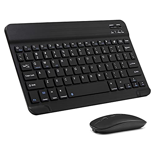 Bluetooth Keyboard and Mouse Combo for Apple iPad iPhone Android Windows