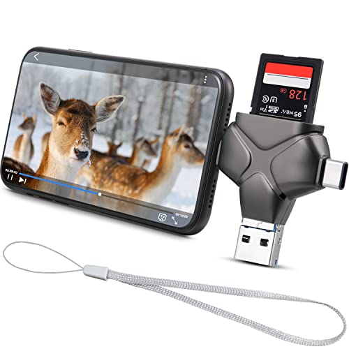 Trail Camera Viewer 4 in 1 SD Card Reader