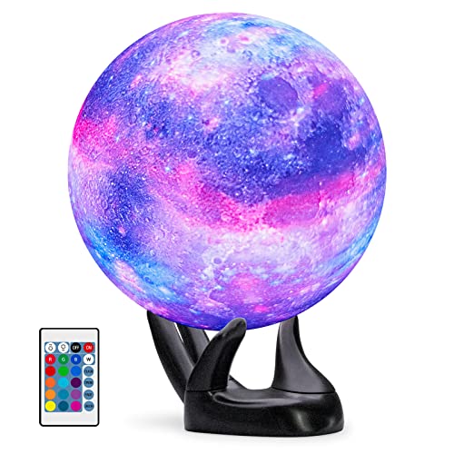 BRIGHTWORLD Galaxy Lamp 16 Colors Moon Lamp