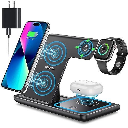 3 in 1 Wireless Charging Station: Fast and Convenient Charging for Apple Devices