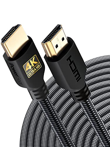 PowerBear 4K HDMI Cable | High Speed Hdmi Cables, 4K @ 60Hz, Ultra HD, 2K, 1080P, ARC & CL3 Rated