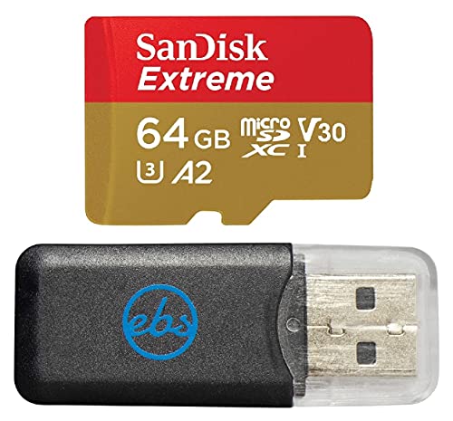 SanDisk Extreme 64GB Micro SD Memory Card for GoPro Hero 9 Camera Bundle