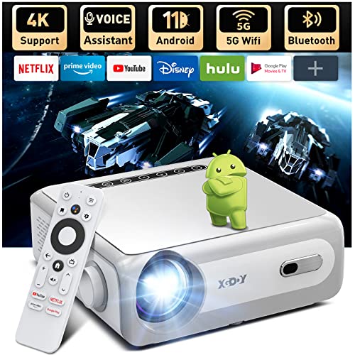 XGODY Sail1 Android 11.0 Smart Projector - Full HD 1080P, 5G WiFi, Bluetooth