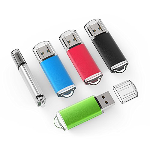 TOPESEL 5 Pack 4GB USB Flash Drive
