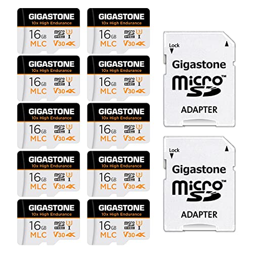 Gigastone Industrial 16GB 10-Pack MLC Micro SD Card