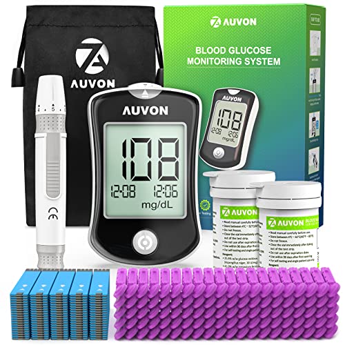AUVON Blood Glucose Monitor Kit for Accurate Test