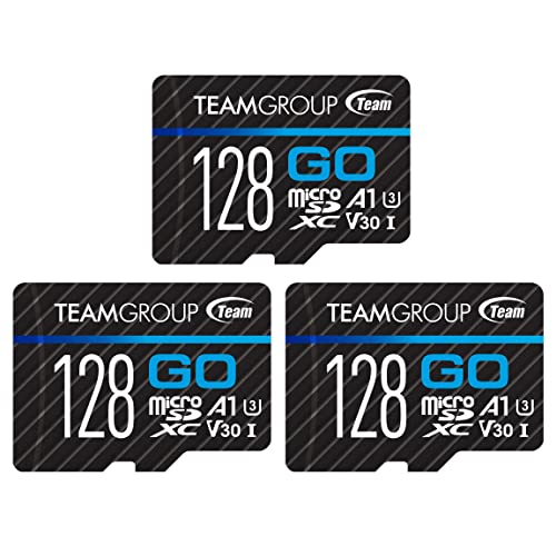 TEAMGROUP GO Card 128GB x 3 PACK Micro SDXC