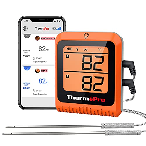 Wireless Meat Thermometer for Smoker Oven and Grill
