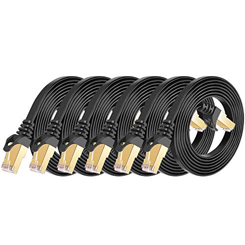 Cat 7 Shielded Ethernet Cable 5 ft (6-Pack)