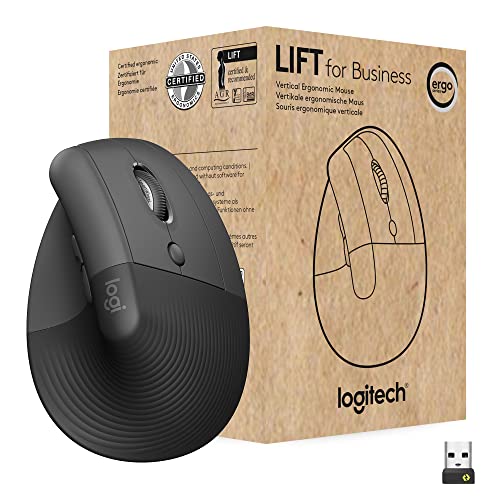 Logitech Lift for Business - Ergonomic Wireless Mouse