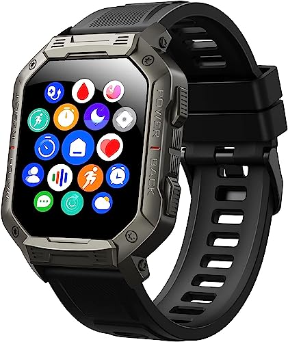 Men's Smart Watch Fitness Tracker Bluetooth Tactical Military Waterproof Smart Watch Android iPhone