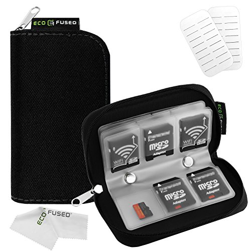 Memory Card Case - Holds 22x SD, SDHC, Micro SD, Mini SD, and 4X CF