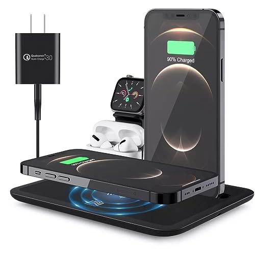 4 in 1 Wireless Charging Dock Station for iPhones and Android Phones
