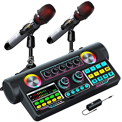 2023 Upgraded USB Audio Interface with Mixer & Speaker Sound Board