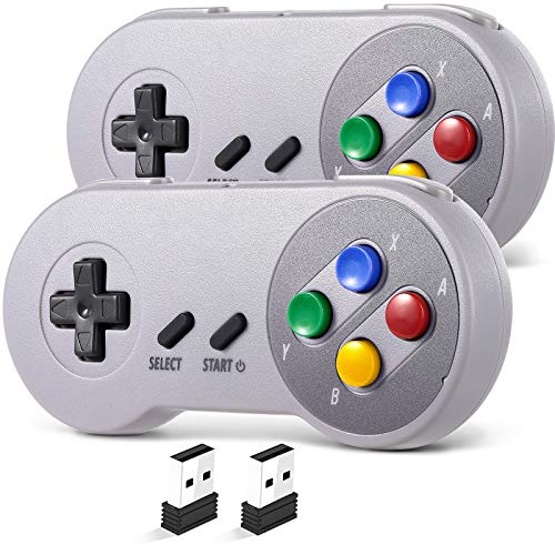 2 Pack Wireless USB Controller for SNES Games