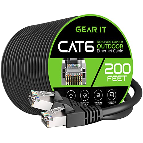 Outdoor Cat6 Ethernet Cable - 200ft
