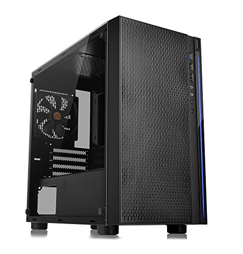 Thermaltake Versa H18 Tempered Glass Black Micro ATX Gaming Computer Case