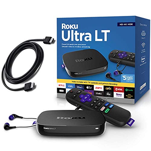 Roku Ultra LT 4K Streaming Player with Enhanced Voice Remote