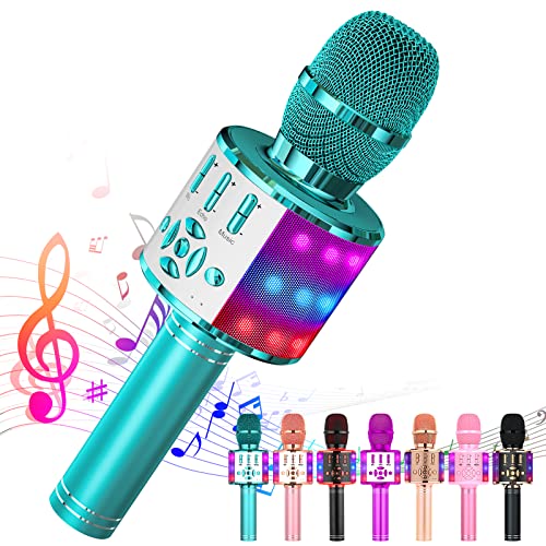 Ankuka Karaoke Microphone for Kids - Portable 4 in 1 Wireless Microphone