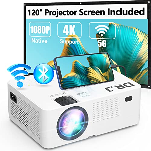 Full HD Native 1080P Projector with Wireless Mirroring Screen