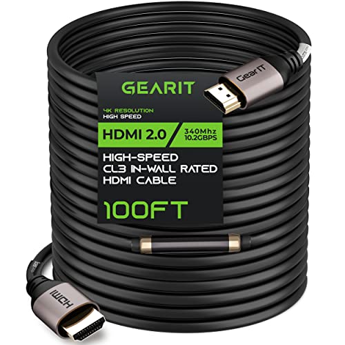 GearIT 4K HDMI Cable in-Wall Rated CL3
