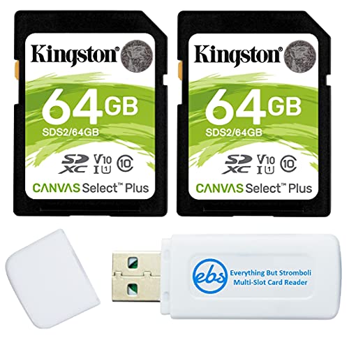 Kingston Canvas Select Plus 64GB SD Memory Card Bundle