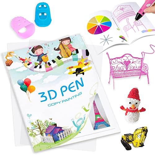 3D Pen Printing Drawing Book with Templates