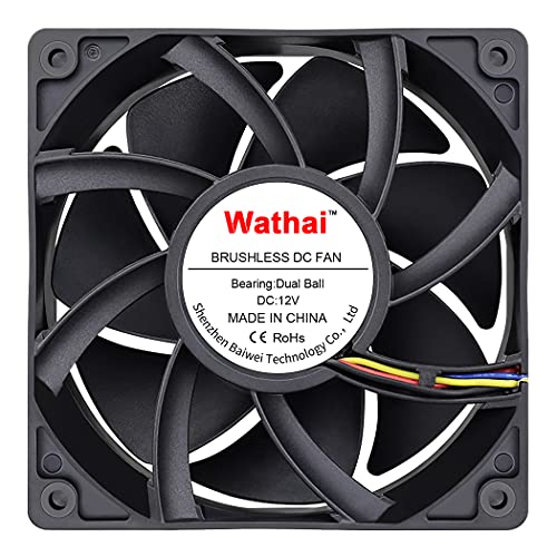 Wathai 120mm x 38mm PWM Computer PC Case Fan