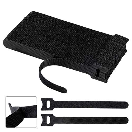 Reusable Fastening Cable Ties - Cable Management Ties 100 pcs