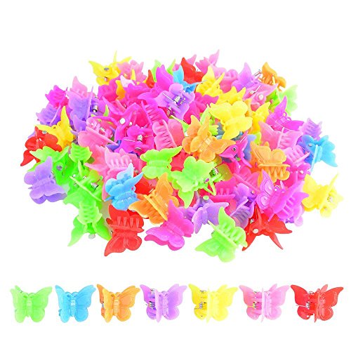 Assorted Color Butterfly Hair Clips