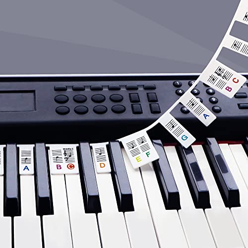 Removable Piano Labels