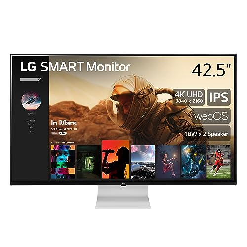 LG Smart Monitor (43SQ700S) - 43-Inch 4K UHD Display