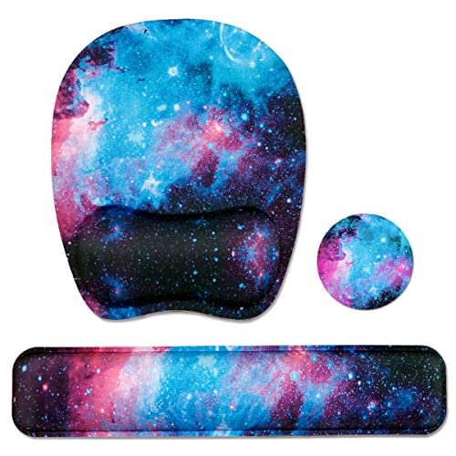 Keyboard Wrist Rest Mouse Pad Wrist Support - Nebula Galaxy