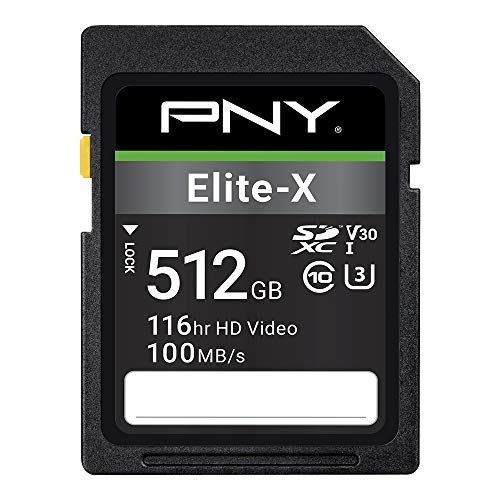 PNY 512GB Elite-X SDXC Flash Memory Card