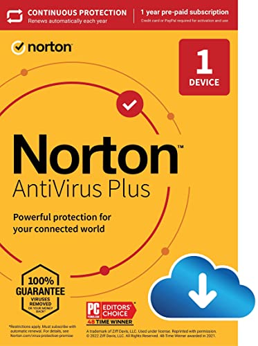 Norton AntiVirus Plus 2023 - Complete Antivirus Software for All Your Protection Needs