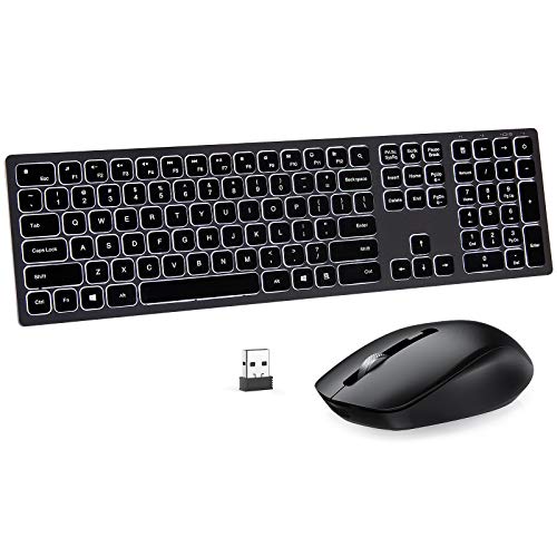 Wireless Backlit Keyboard and Mouse Combo