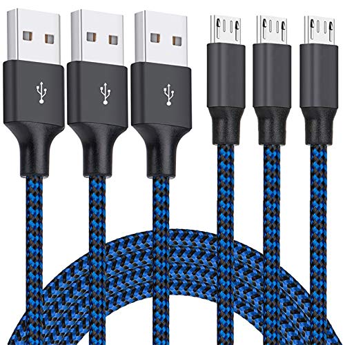 Micro USB Cable, 3Pack 10FT Android Charger Cable
