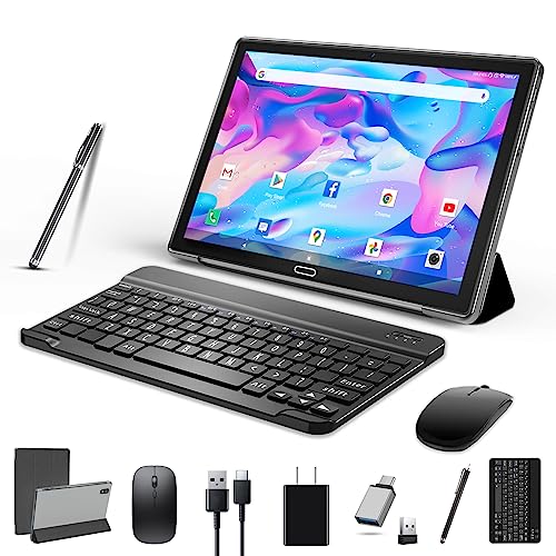 2023 Newest 10 Inch Tablet with Keyboard Mouse